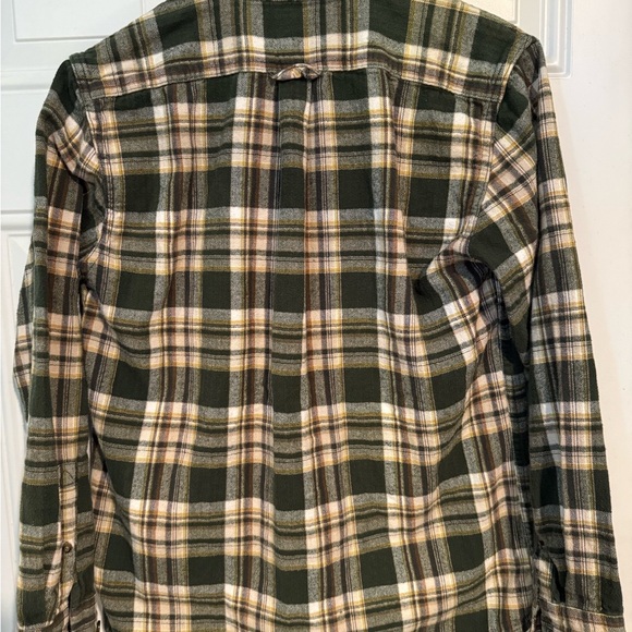 Eddie Bauer Green and White Casual Button Down Shirt - Picture 3 of 3